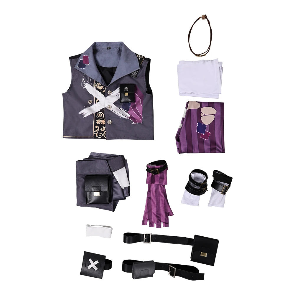 Arcane Isha Cosplay Costume Kids Graffiti set Uniform Halloween Carnival Party Christmas Play Role Clothes Clothing Shusheng
