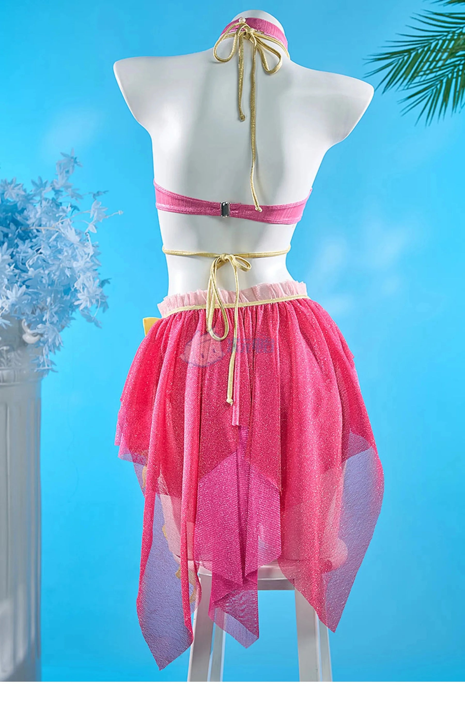 Movie Musa Cosplay Costume Halloween party sexy dress accessories prop wing set women beach sexy swimsuit uniform