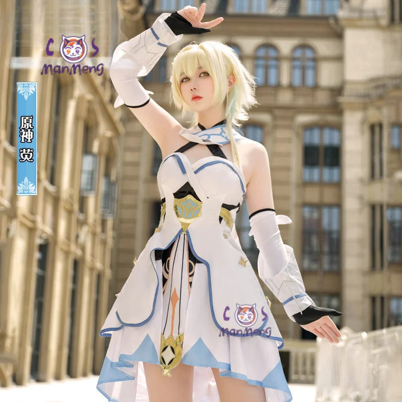 Shusheng-R Lumine Cosplay Game Genshin Impact Lumine Cosplay Costume Christmas Roleplay Costumes Wig Shoes Dress Genshin Impact Cosplay