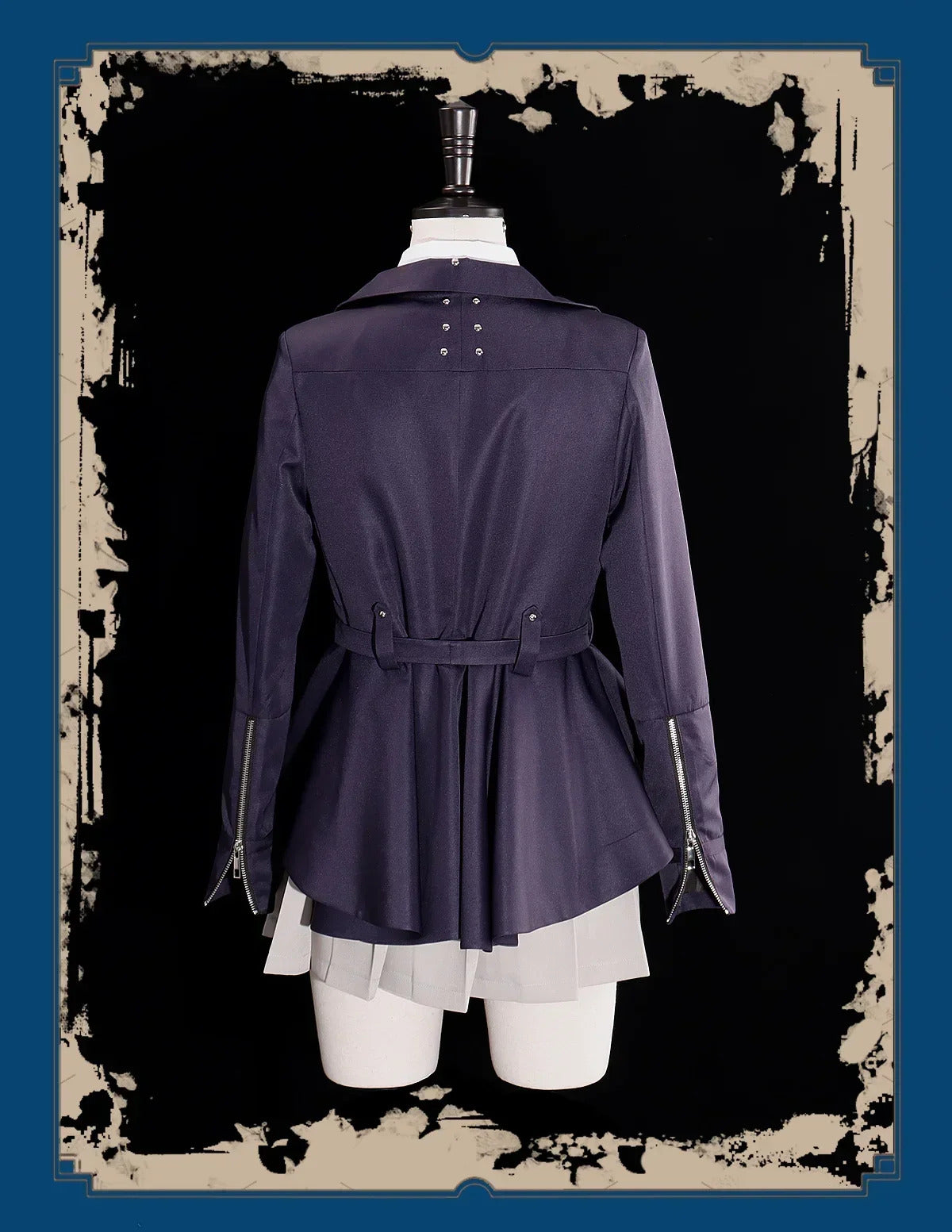 HUNDRED LINE -Last Defense Academy- Kirifuji Nozomi Cosplay Costume Halloween JK Uniform Coat Skirt Shirt Tie Campus Woman Set