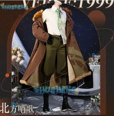 Reverse:1999 Windsong Cosplay Costume Coat shirt tie belt gloves necklace Halloween party Handsome man Woman uniform Full Set