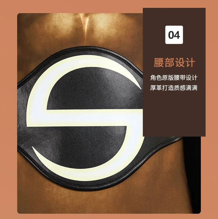 Movie Sentry Robert Reynolds Cosplay Thunder cos bolts Costume Jumpsuit waist cover cloak hand guard set Halloween Man uniform