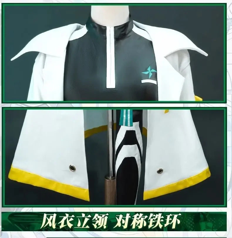 Game Genshin Impact Barbatos cosplay costume Hat windbreaker jumpsuit accessories prop set Halloween fashion men women uniform