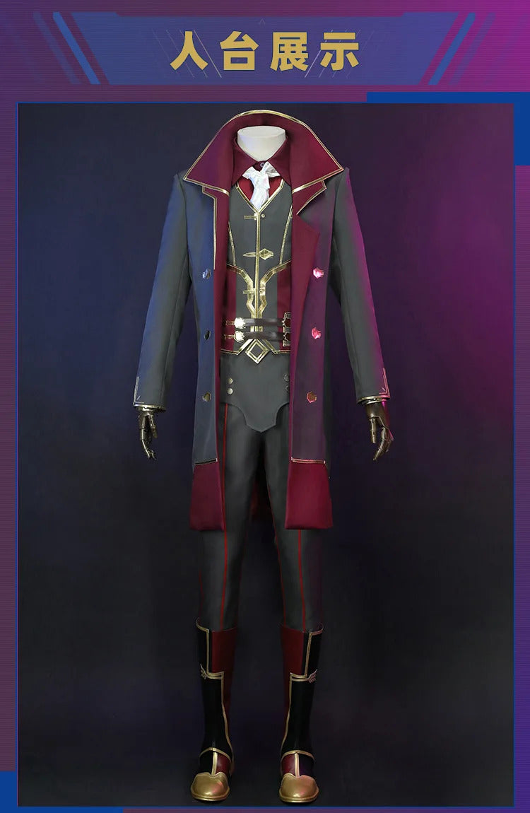 IN STOCK Silco Arcane Cosplay Arcane:League of Legends Silco costume Carnival Party Men Women Uniform Accessories Prop Set