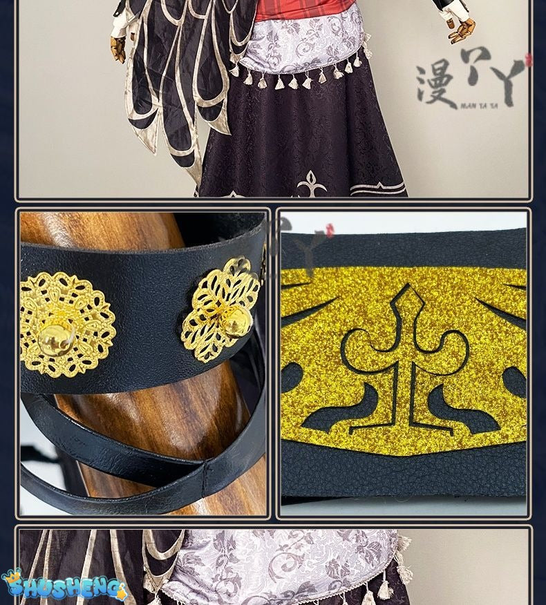 Game Identity V Antiquarian Qi Shiyi Cosplay Costume Crow Cosplay Black Uniforms Halloween Party Role Play Outfit Suit for Woman