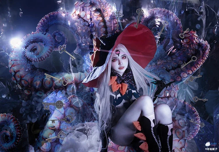 FGO Abigail Williams Summer Cosplay Fate/Grand Order FGO Costume Halloween party sexy dress hat gloves socks tattoo stickers set