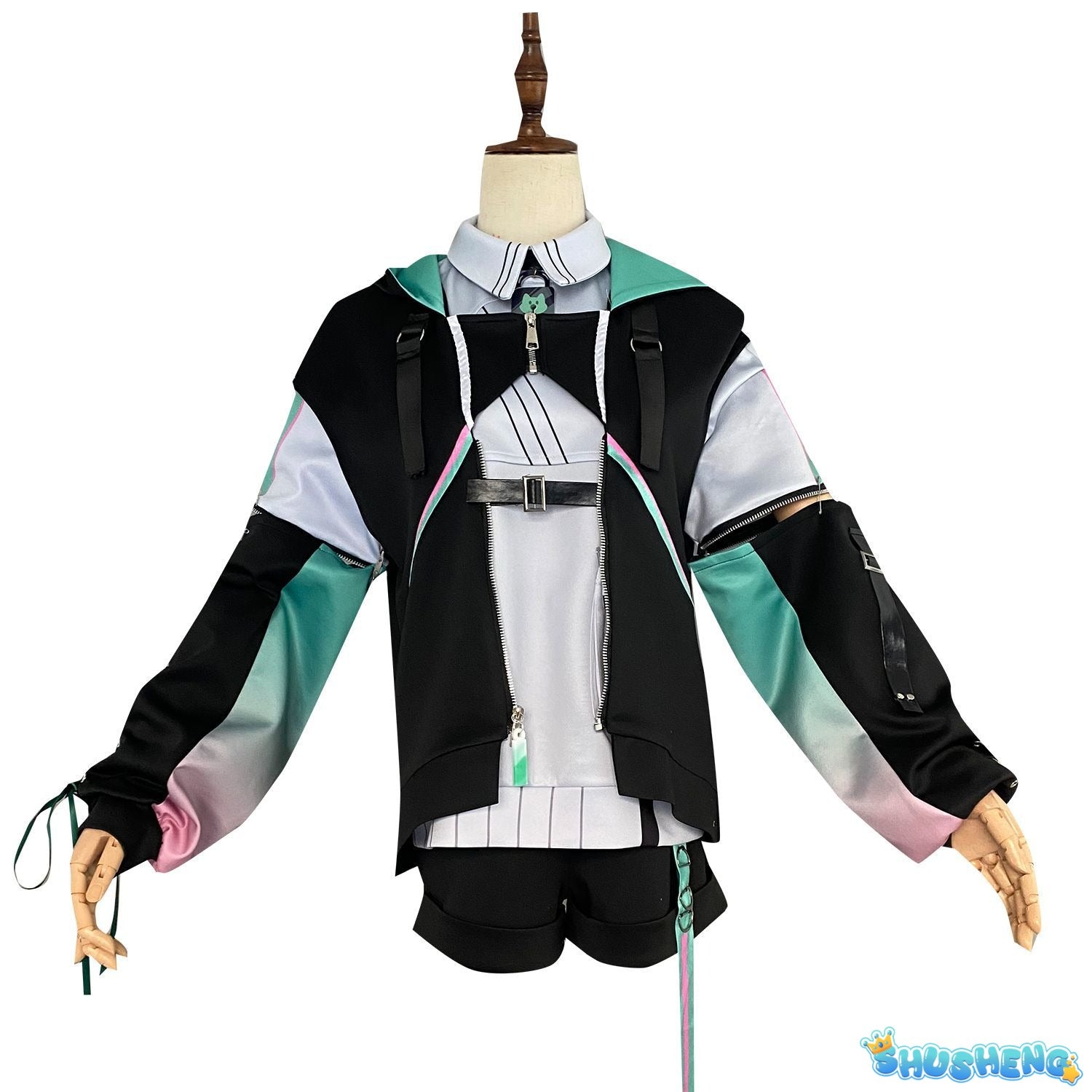Vtuber VirtuaReal Aza Game Suit Youthful Handsome Fashion Leisure Uniform Cosplay Costume Halloween Party Outfit