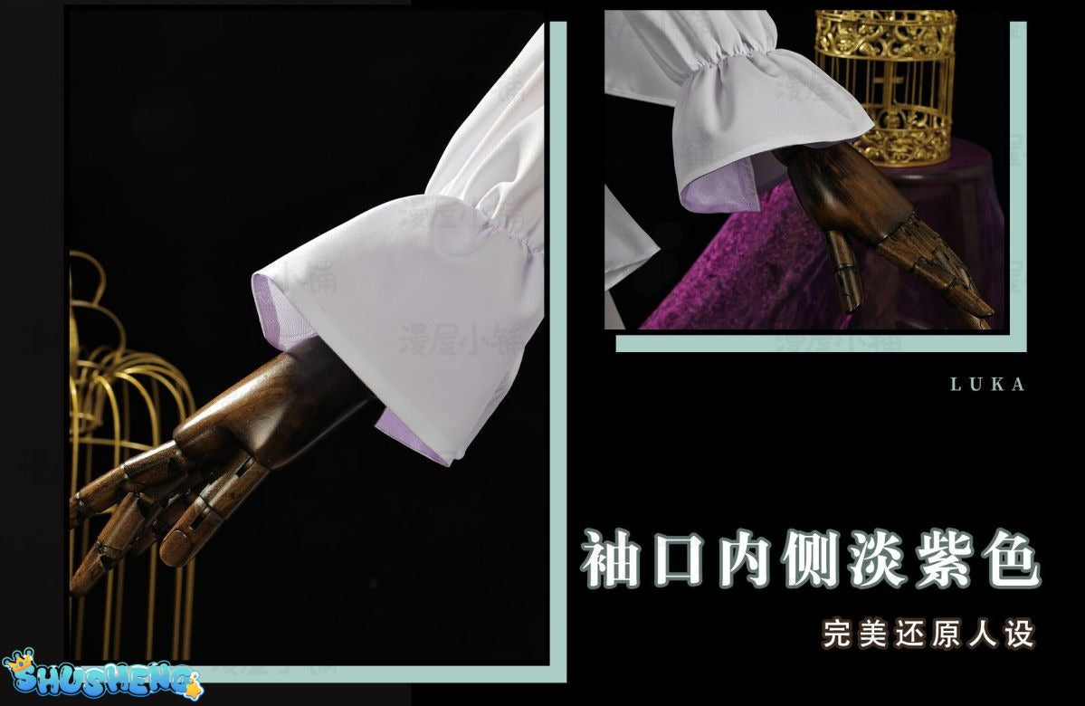 Luka Cosplay Costumes Fiber synthetic wig「HSIU 」 light yellow short hair Anime alien stage Luka cosplay Costume Wig