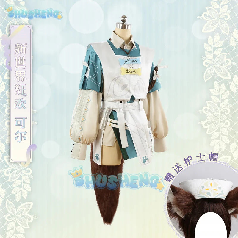 Nu: Carnival Garu Nurse Cosplay Costume Uniform Halloween Carnival Party Christmas Play Role Clothes Clothing Shusheng