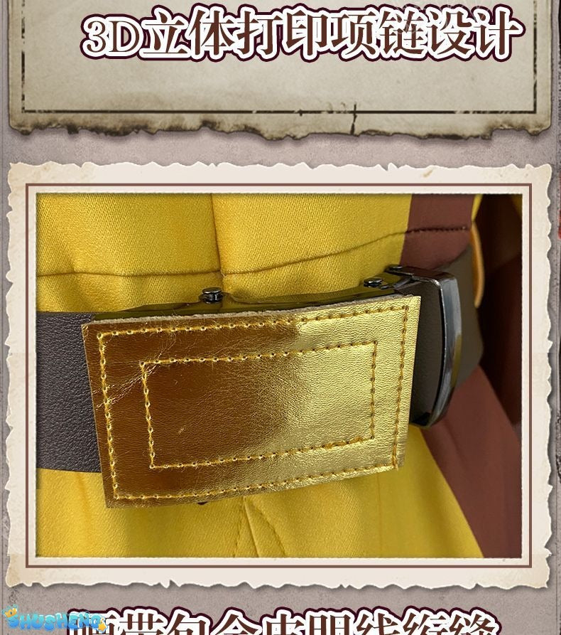 Andrew Kreiss Grave Keeper Cosplay Costume Game Identity V Uniform With Cloak Beret Halloween Party Role Play Outfit