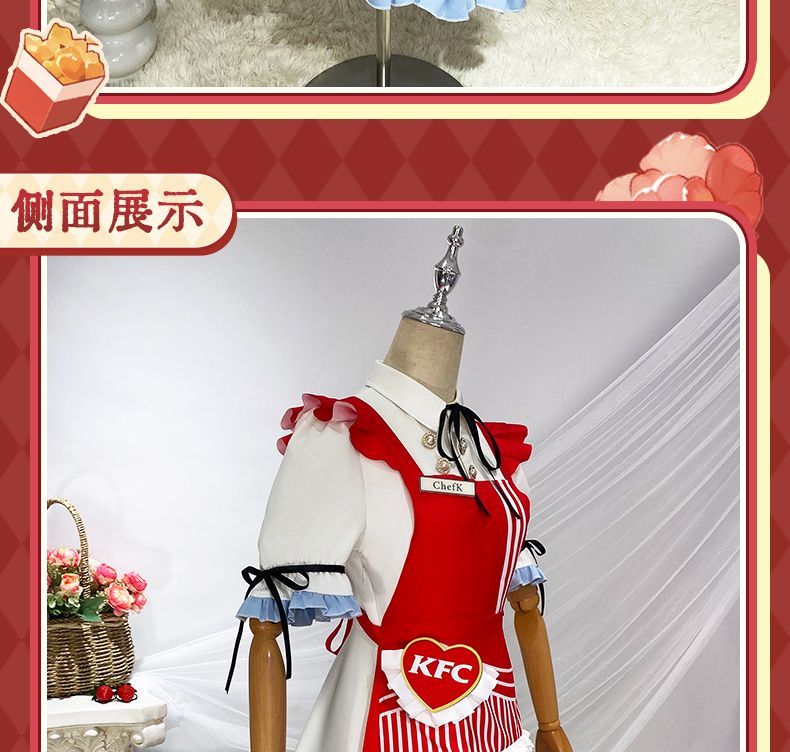 Identity V Grace Naiad Game Suit Sweet Lovely Maid Dress Cosplay Costume Halloween Party Role Play Outfit Women