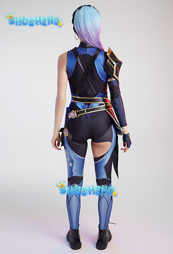 Anime Game Valorant Cosplay Reyna Costume Sexy Jumpsuit Outfits Children Men Women Halloween Carnival Suit Wigs Ring Props Cos