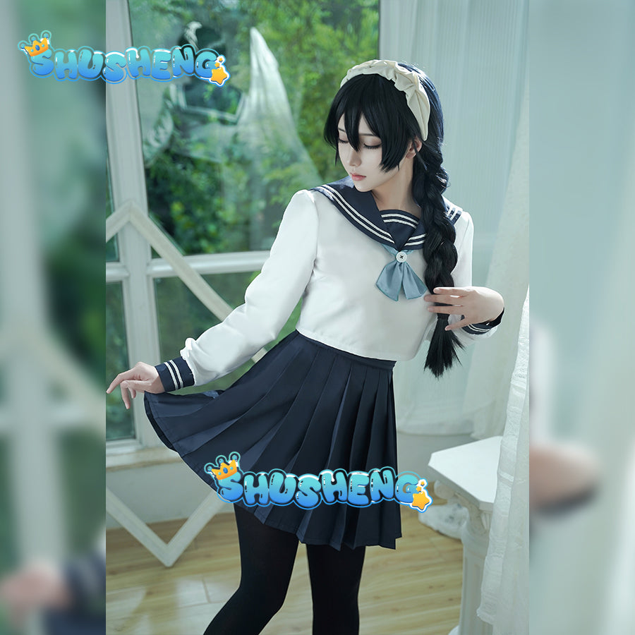 Amanai Riko Cosplay Costume Jujutsu Kaisen JK Uniform Skirt For Girls Costume Accessories Japanese Anime Sailor Suit COS