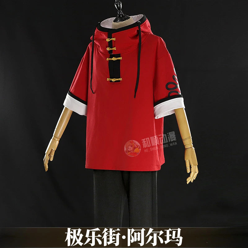 Gokurakugai Aruma Cosplay Costume Uniform Halloween Carnival Party Christmas Play Role Clothes Clothing for Men Shusheng