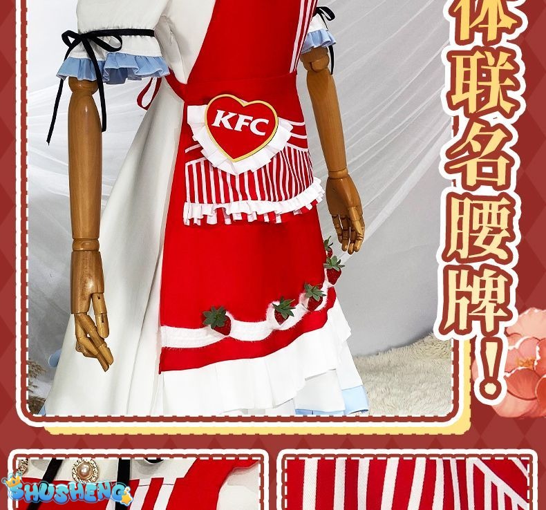 Identity V Grace Naiad Game Suit Sweet Lovely Maid Dress Cosplay Costume Halloween Party Role Play Outfit Women