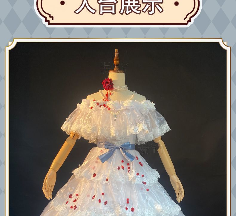 Game Identity V Bloody Queen False Hope Marie Cosplay Costume Mary Halloween Party Props