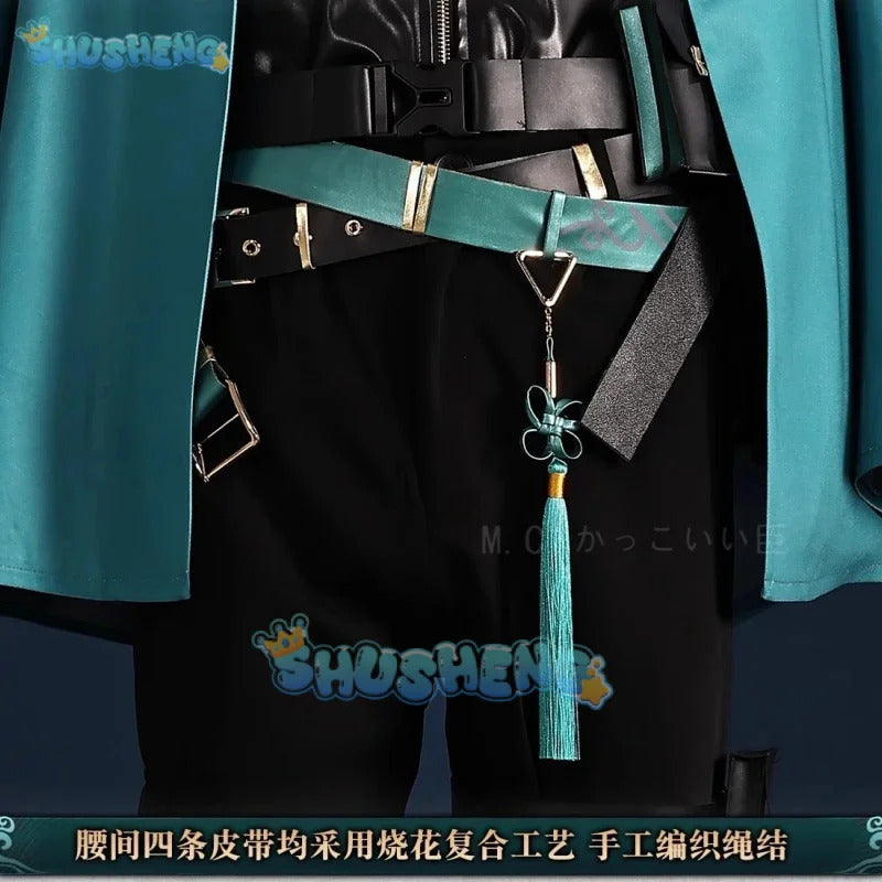 Jiyan Cosplay Costume Wuthering Waves Anime Men Handsome Uniform Halloween Carnival Party Suit Role Play Clothing Shusheng