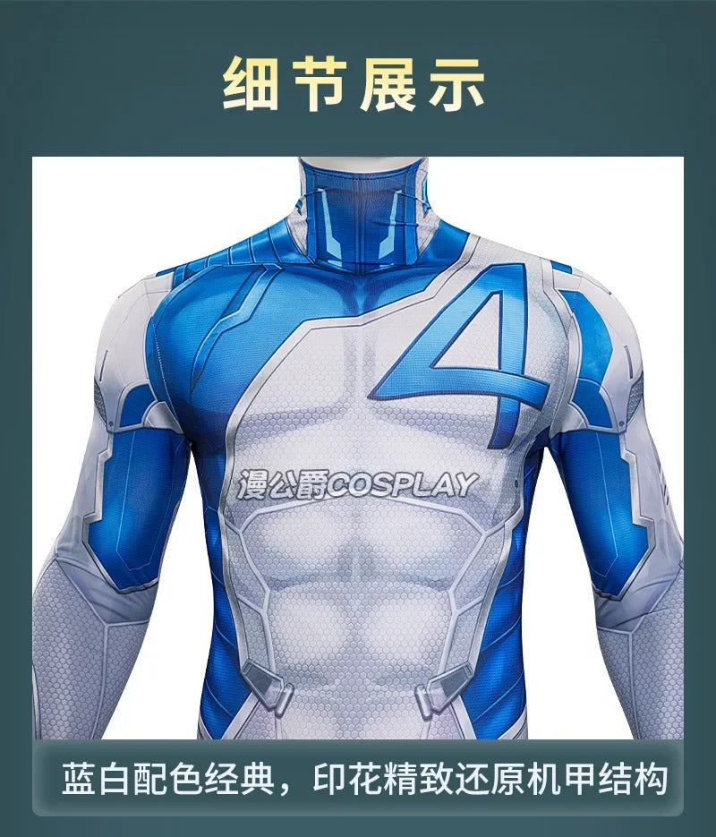 Mister Fantastic Cosplay Costume Reed Richards Uniform Halloween Carnival Party Christmas Play Role Clothes Clothing for Men