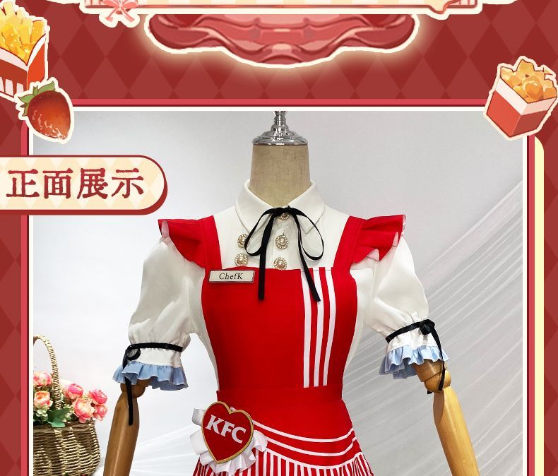 Identity V Grace Naiad Game Suit Sweet Lovely Maid Dress Cosplay Costume Halloween Party Role Play Outfit Women