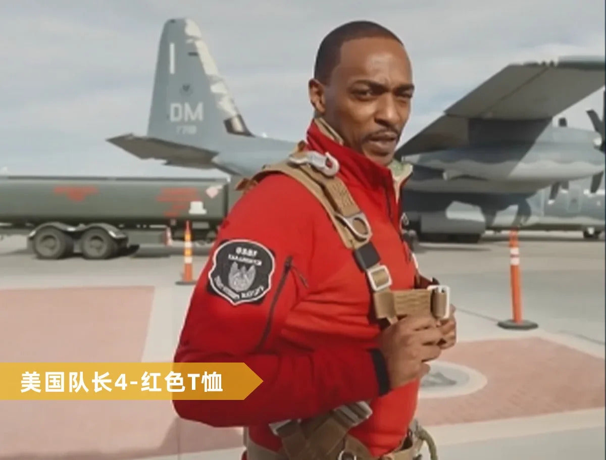 Movie Superhero Captain 4 Sam Wilson cosplay Falcon costume Halloween Carnival Red Jacket Coat Men Women Fashion Uniform set