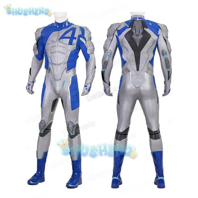 Mister Fantastic Cosplay Costume Reed Richards Uniform Halloween Carnival Party Christmas Play Role Clothes Clothing for Men