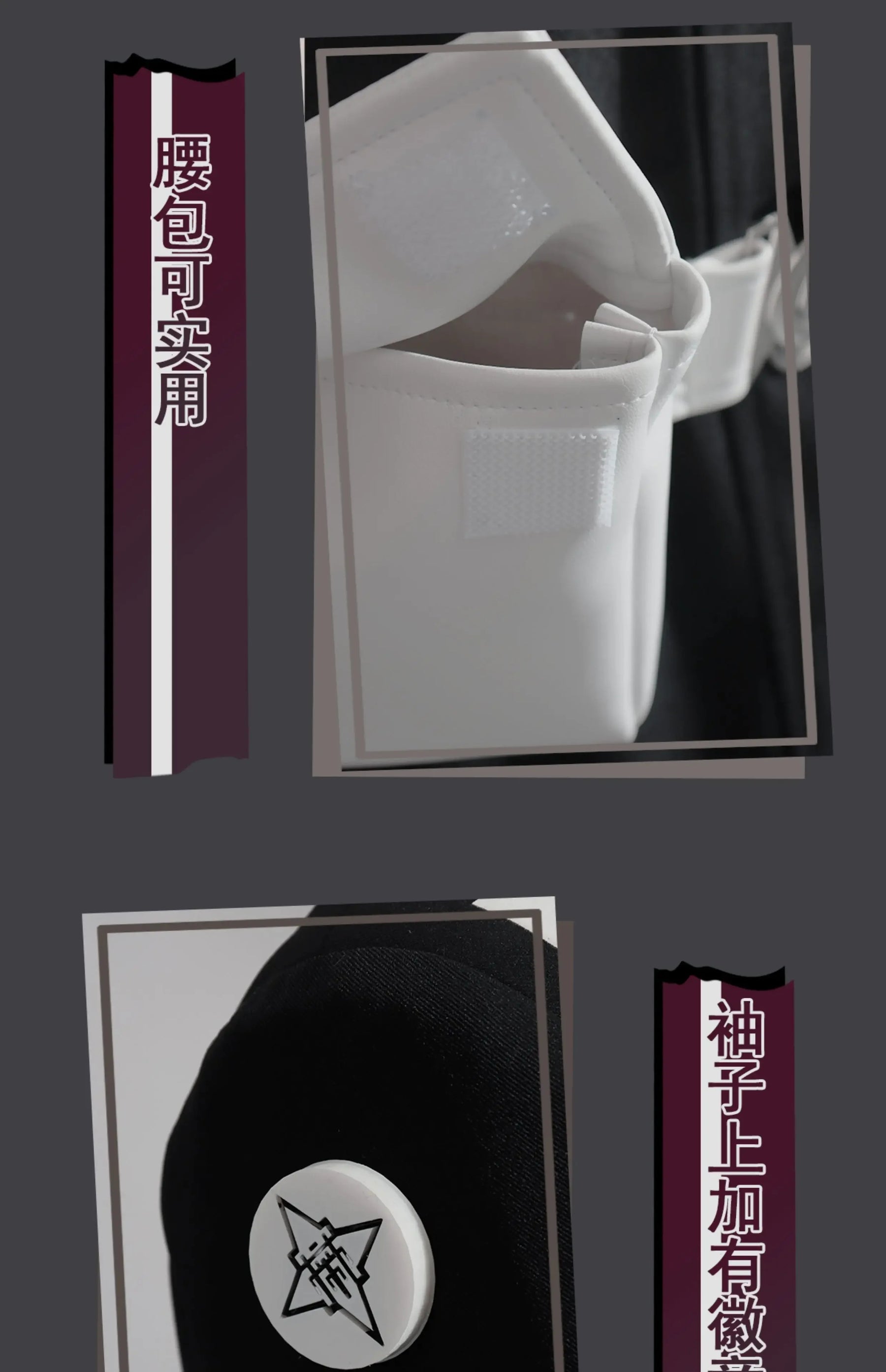 Sumino Takumi Cospaly The Hundred Line -Last Defense Academy- Costume Halloween jacket chest armor pants waist bag prop uniform