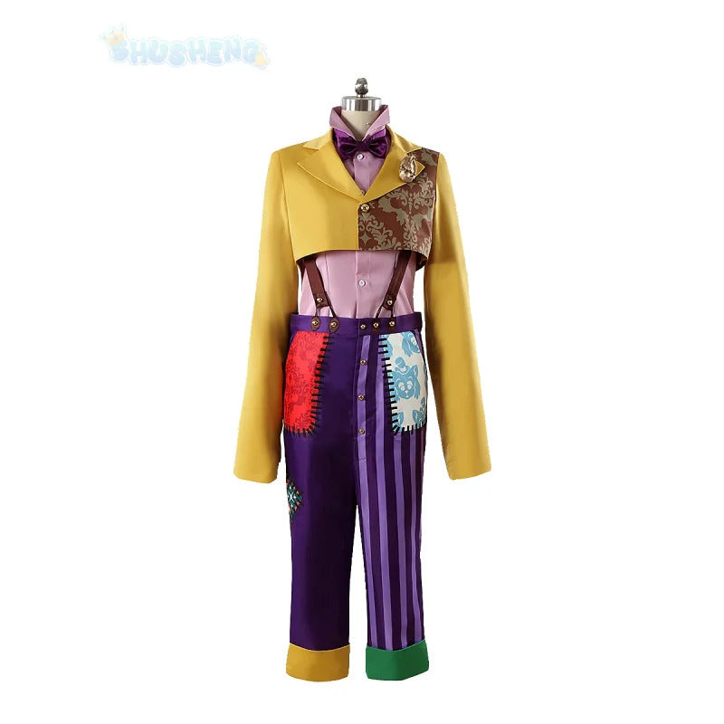 Game Twisted Wonderland Cosplay Gidel playfulland Costume hat, tail, Coat, Halloween party handy Woman Men Gidel uniform