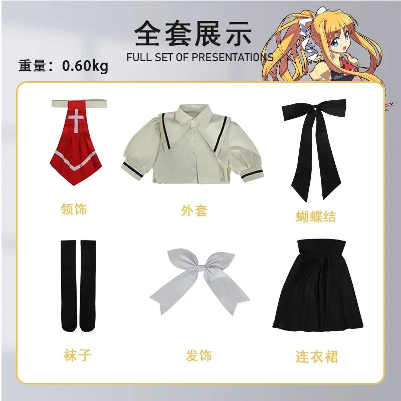 Anime AIR Kamio Misuzu cosplay Air costume tie, coat, socks, dress campus uniform Halloween party sweet JK woman man set S-XXL