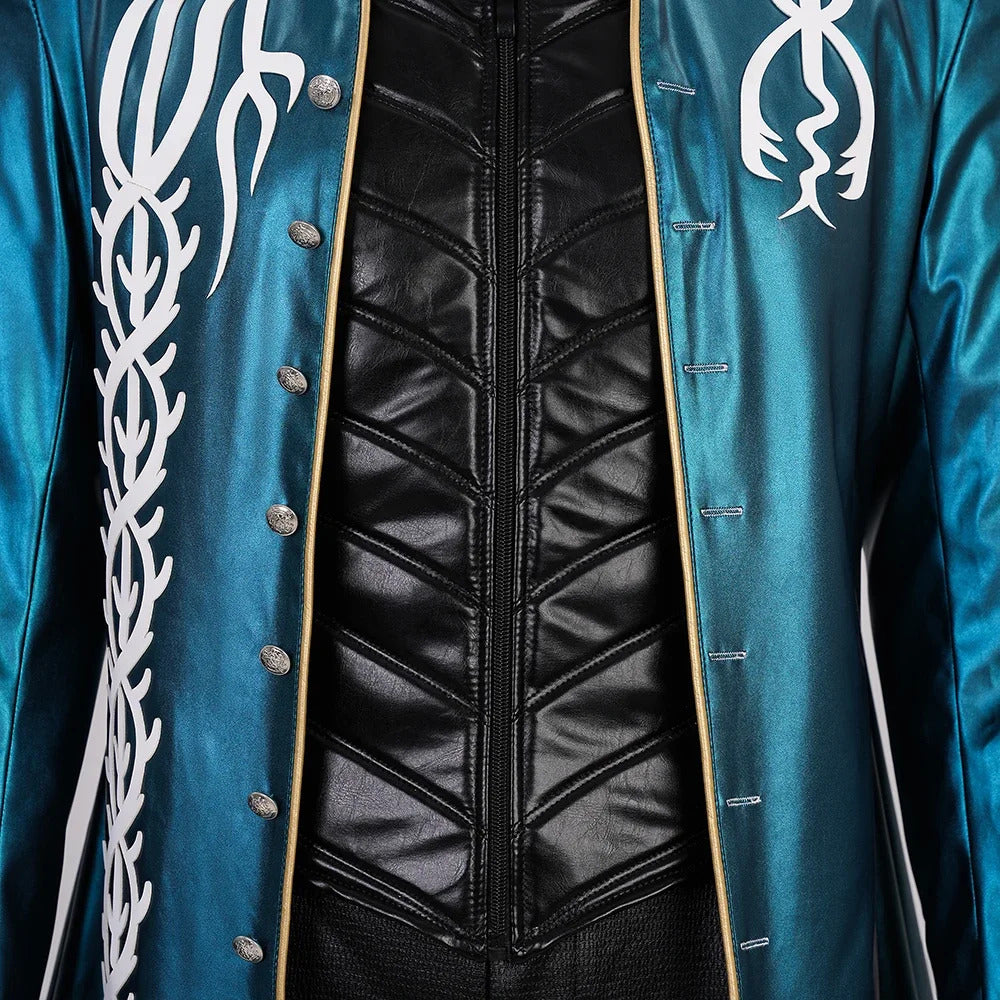 Game Devil May Cry Vergil Cosplay Costume Uniform Halloween Carnival Party Christmas Play Role Clothes Clothing for Men