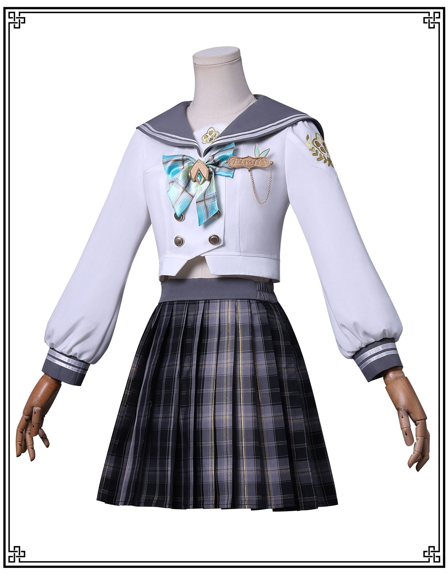 Anime Game Honkai Star Rail Fireflies Spring Missive Cosplay Clothing Full Set Costume Outfits For Woman JK Dress Cosplay Party