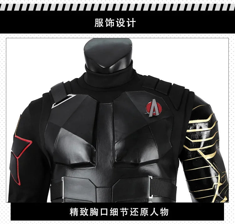 Thunderbolts Winter Soldier Bucky Cosplay Costume Uniform Halloween Carnival Party Christmas Play Role Clothes Clothing