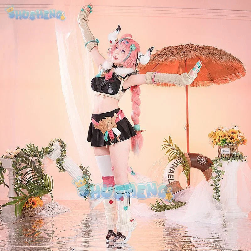 Shusheng-R Genshin Impact Varesa Wrestlers Cosplay Costume Uniform Halloween Carnival Party Christmas Play Role Clothes Clothing for Women