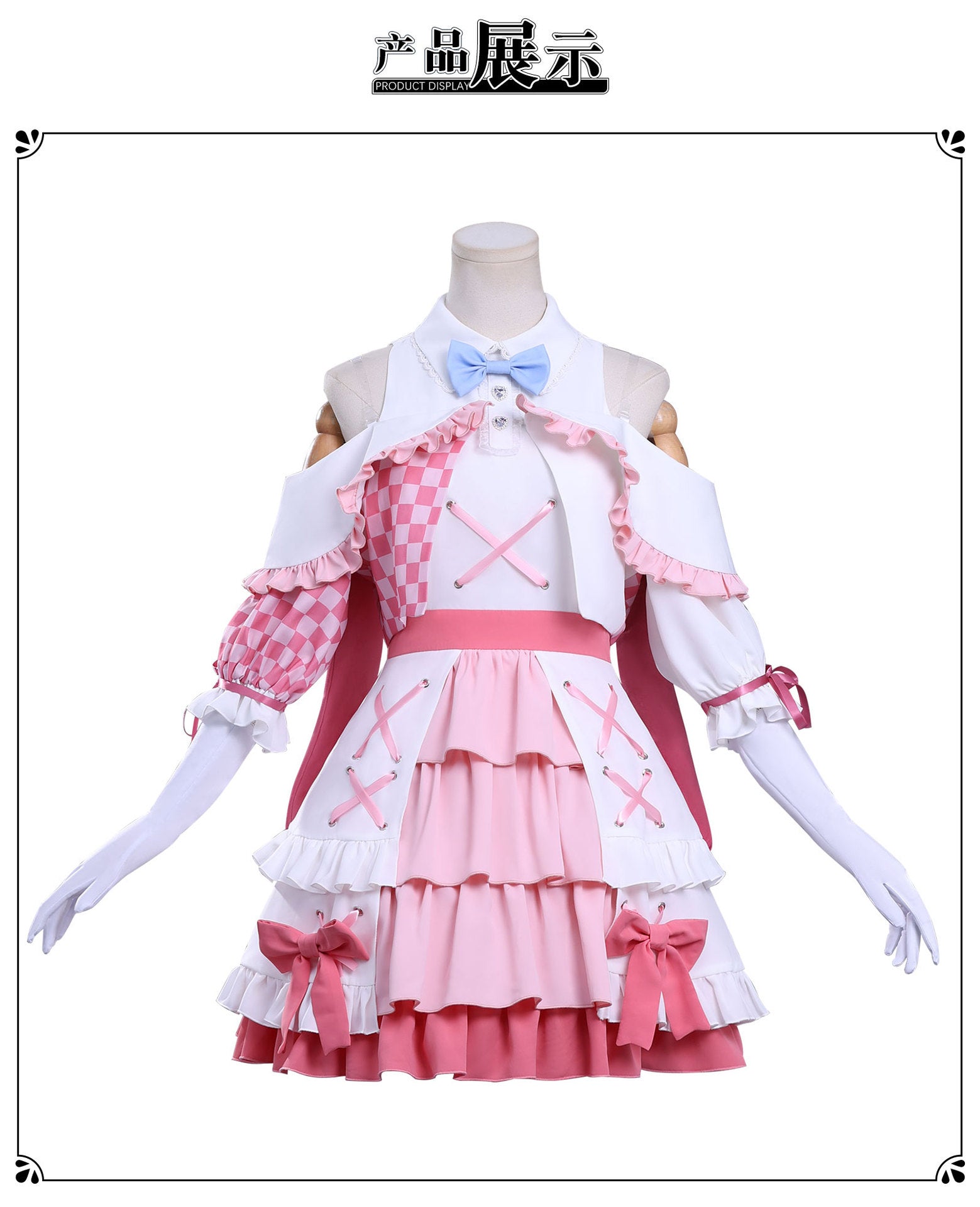Anime Girls Band Cry Hina Tomo 486 Cosplay Costume JK Dress Skirt Headwear Woman Sexy Carnival Halloween Suit