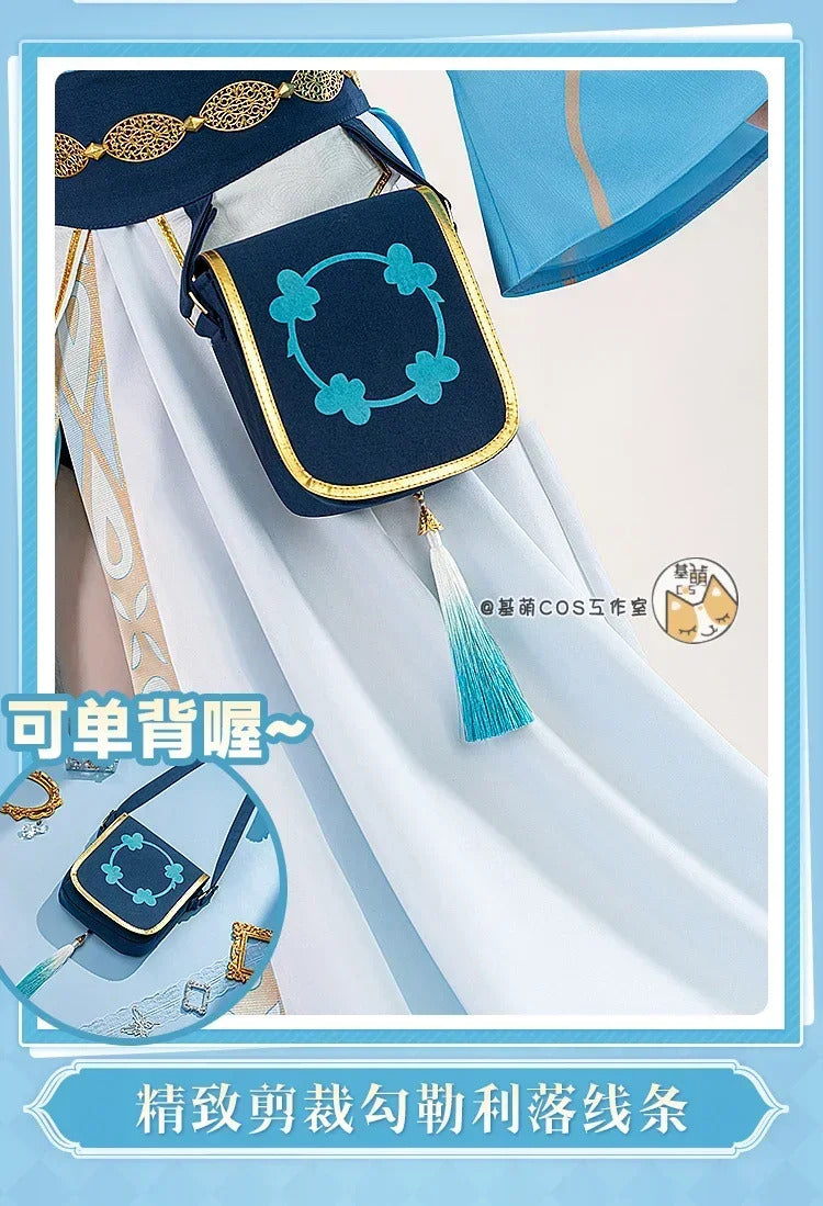Genshin Impact Lumine Cosplay Costume The Knight of Flowers Uniform Halloween Carnival Party Christmas Play Role Clothing