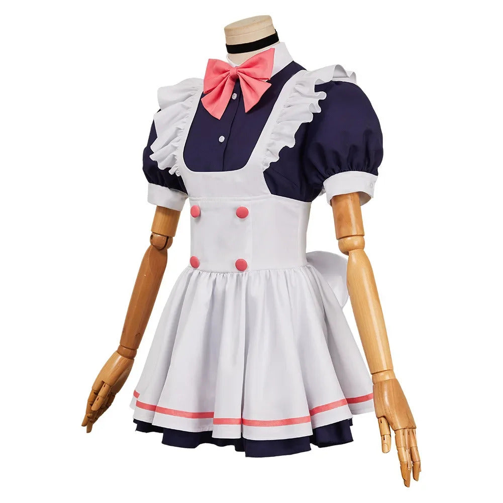 Anime DAN DA DAN Ayase Momo cosplay costume Halloween party sweet woman Lolita dress wig props maid uniform set