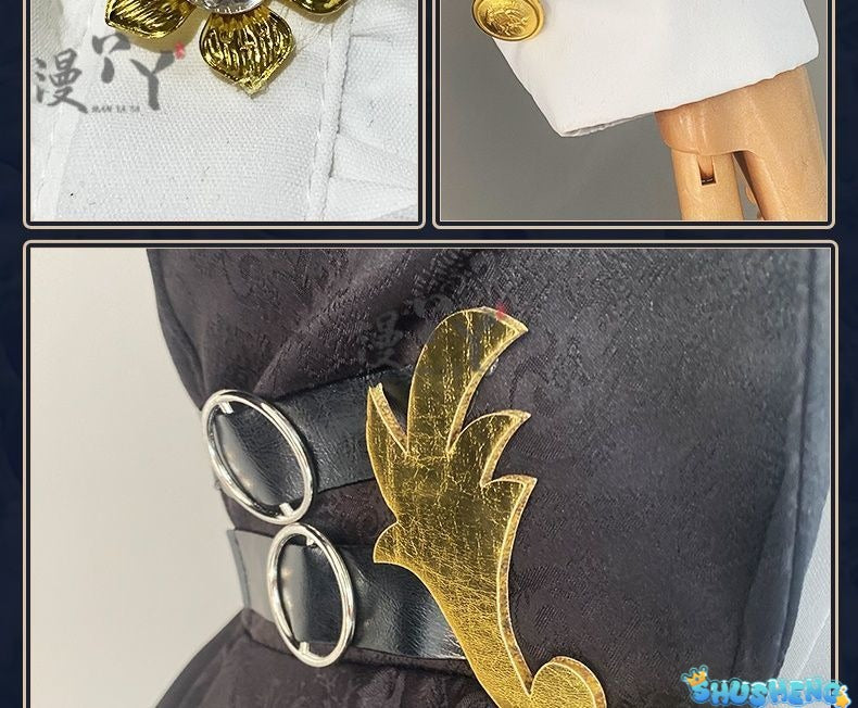 Game Identity V Demi Bourbon Cosplay Costume Barmaid True Proof New Skin Uniforms Costume Suits Black Clothes