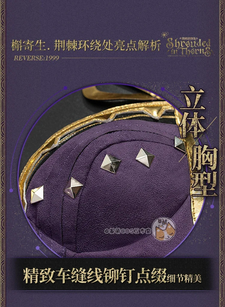 Shusheng-R Game Reverse:1999 Cosplay Druvis III Costume Halloween Carnival New Dress Gloves Props Wig Accessories Set Sexy Women's Uniform