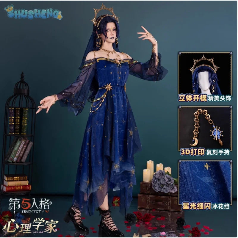 Identity Ⅴ Ada Mesmer Psychologist Emil Patient Cosplay Hengmeng Costume Halloween New Men Women Fashion Prop wig Dress Uniform