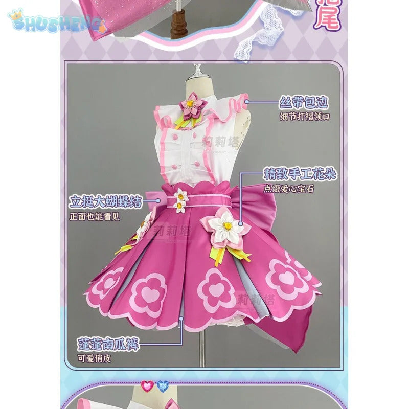 Shusheng-N Anime Pripara Kanon Cosplay Costume Halloween Carnival Sweet Lolita Dress Wig Props Accessories Uniform Woman New Kanon Set