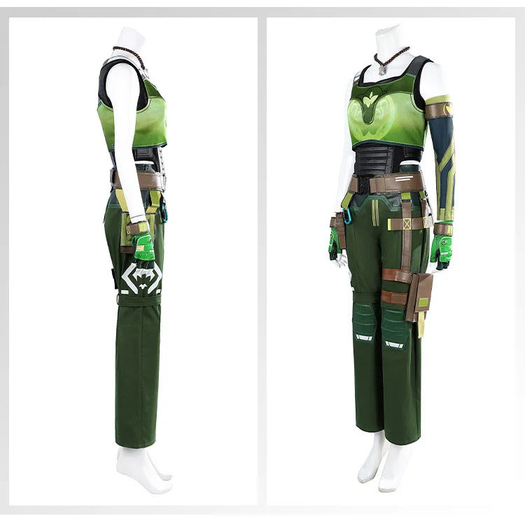 Shusheng Valorant Skye Cosplay Uniform Hallowen Carnival Play Role Clothes Clothing New Full Set for Women Men