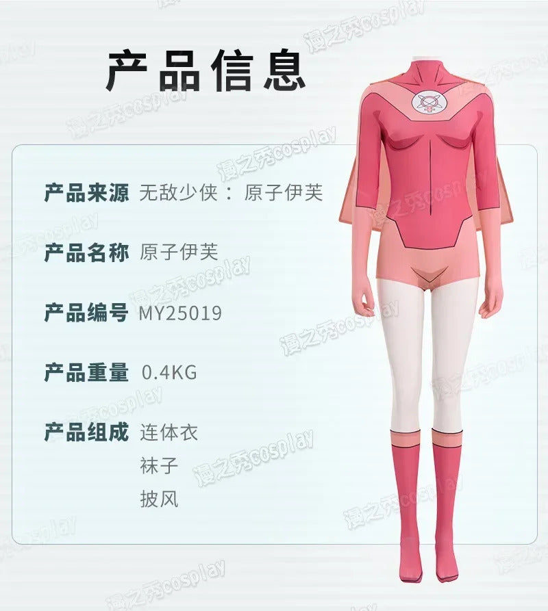 Invincible Season Atom Eve Cosplay Costume Uniform Halloween Carnival Party Christmas Play Role Clothes Clothing for Women