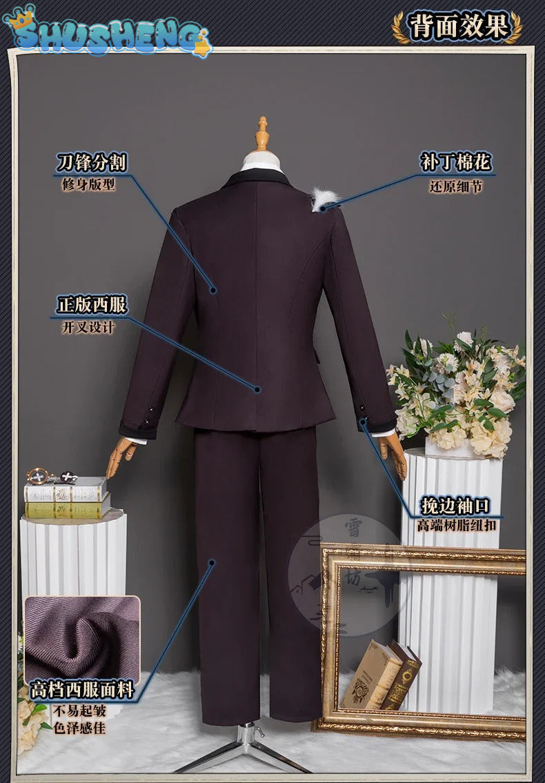 Identity Ⅴ Norton Campbell Aesop Carl Cosplay Costume Embalmer Prospector Uniform Suit Thug Halloween Carnival Play Clothing
