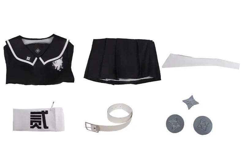 Amemiya Darumi Sizuhara Hiruko Sumino Takumi Omokage Yugamu The Hundred Line -Last Defense Academy cosplay Halloween costume set