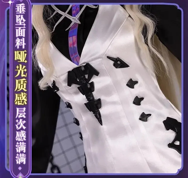 Arknights Necrass Eblana Cosplay Costume Uniform Halloween Carnival Party Christmas Play Role Clothes Clothing