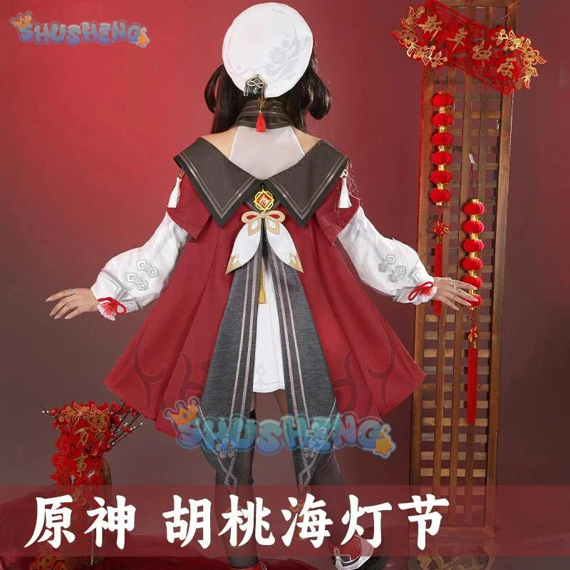 Genshin Impact Hu Tao Cosplay Costume Sea Lantern Festival Uniform Halloween Carnival Party Christmas Play Role Clothes Clothing