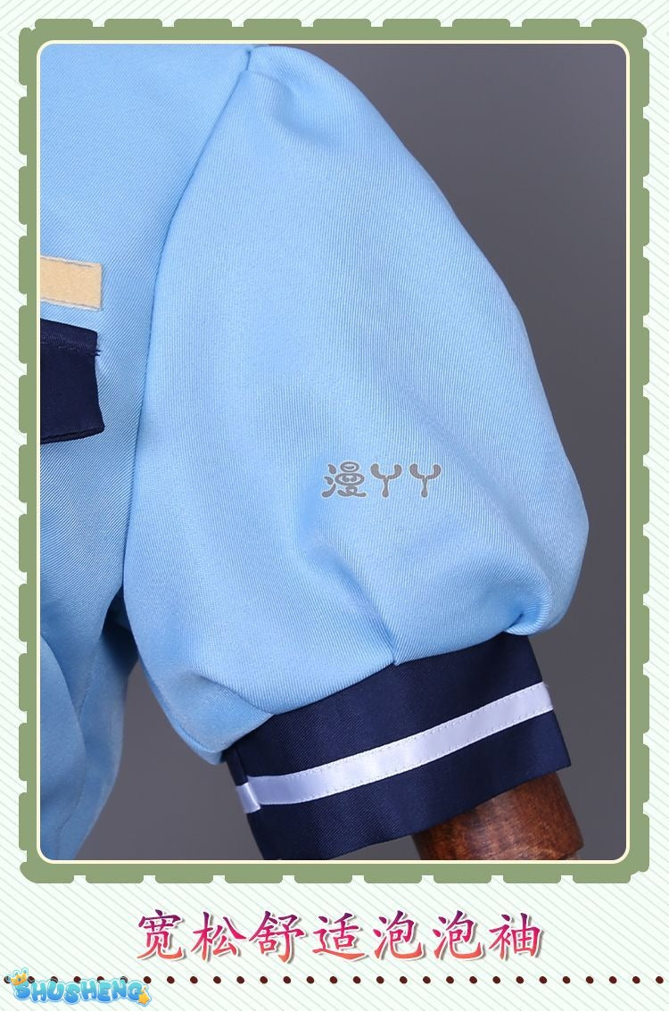 Anime Re:Life In A Different World From Zero Rem Cosplay Costume Wig Sexy Lady Police Officer Hat Uniform for Halloween Party