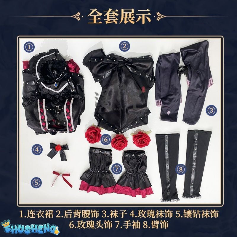 Game Dead and Bloomed in the Mansion Devil Cosplay Costume Lolita Dress Halloween Carnival Uniform Anime Clothing Party Suit