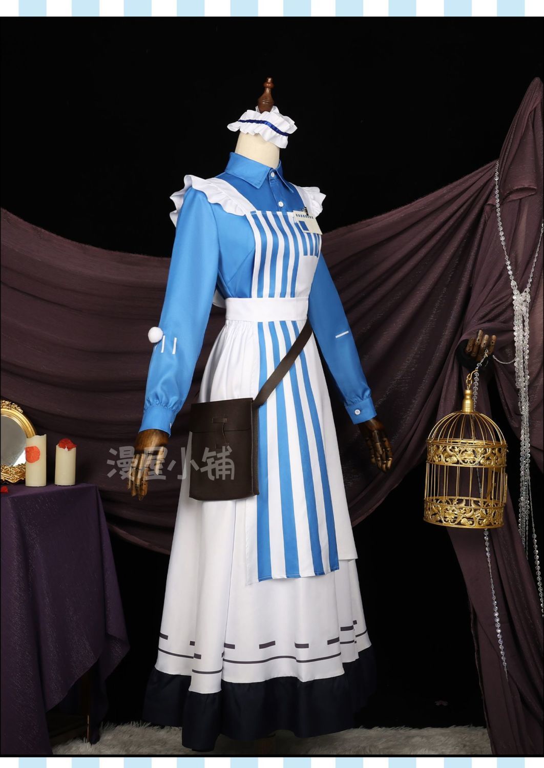 LAWSON Ada Mesmer Cosplay Anime Identity V Emil Cosplay Costume Maid Dress Uniform Halloween Party Role Play Outfit For Woman