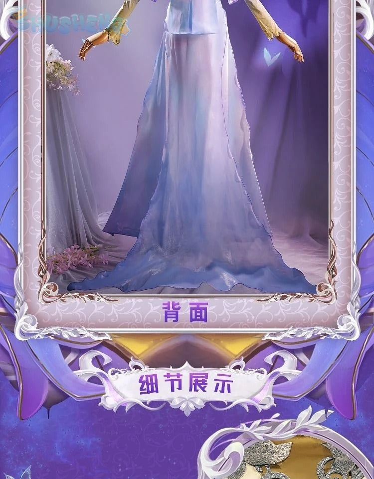 Vera Nair Perfumer Cosplay Game Identity Ⅴ Costume Gorgeous elegant dress prop and accessory set Halloween party Woman uniform
