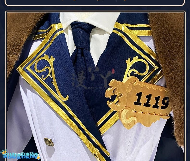 Identity V Andrew Kreiss Grave Keeper Conductor Game Suit Gorgeous Cosplay Costume Halloween Party Role Play Outfit